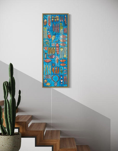 Tackle Box | Framed Giclee Print on Canvas